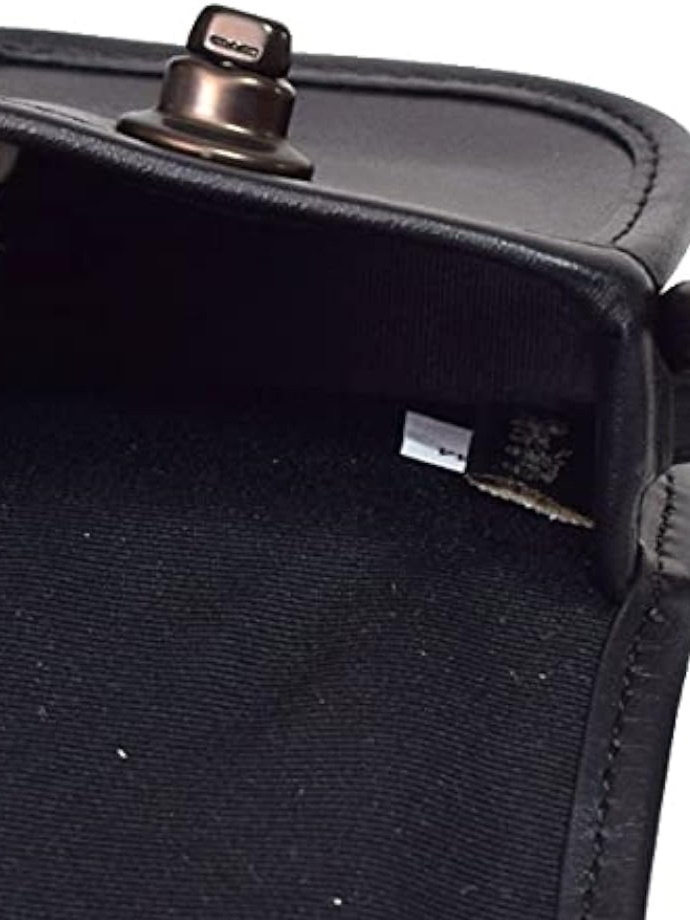 NWT Coach Y2K Rare & Vintage Black Leather Turn-Lock Keychain/Bag Charm/AirPods - Picture 10 of 11